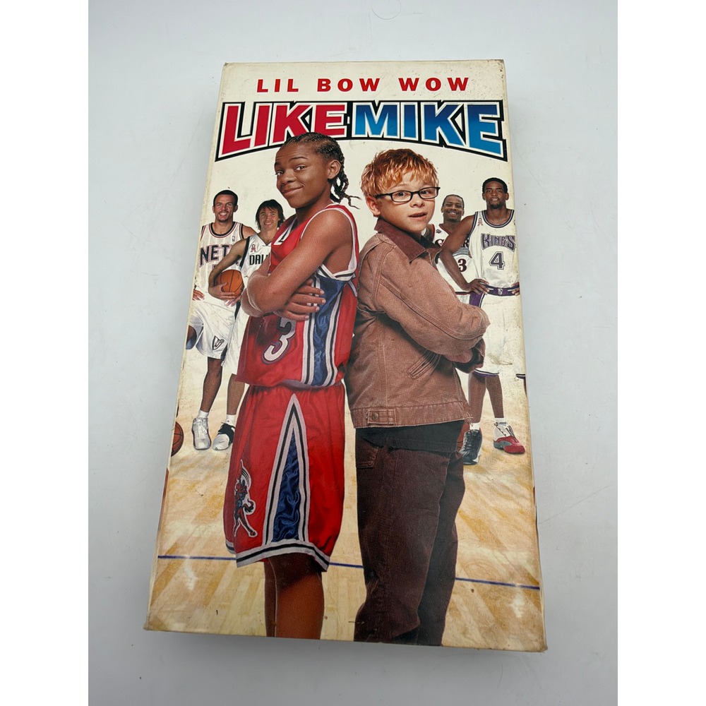 Like Mike VHS Movie Lil Bow Wow Jonathan Lipnicki 2002 Basketball Comedy Y2K